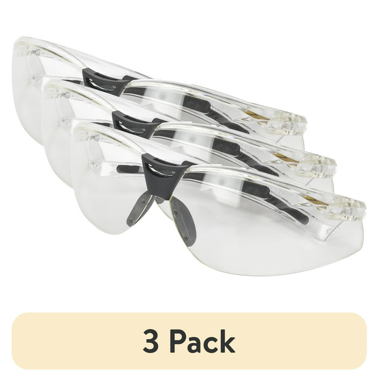 3 pack) Hyper Tough 2-Pack Safety Glasses with UV Protection