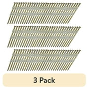 (3 pack) Hyper Tough 21-Degree 2-3/8" Plastic Collated Framing Nails (1000 Count)