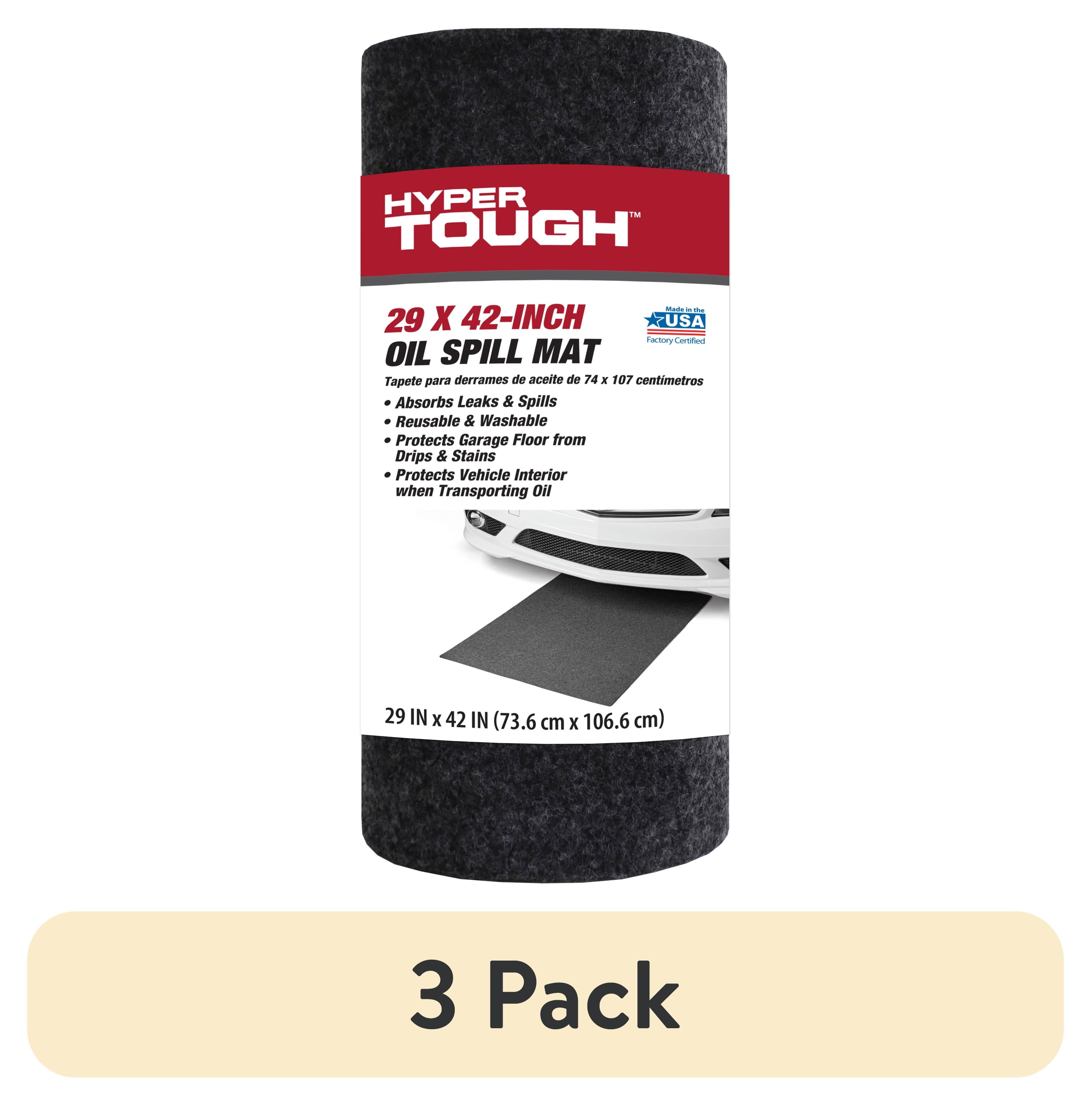 (1 pack) Hyper Tough Oil Spill Mat, 29 in x 42 in, Charcoal Grey