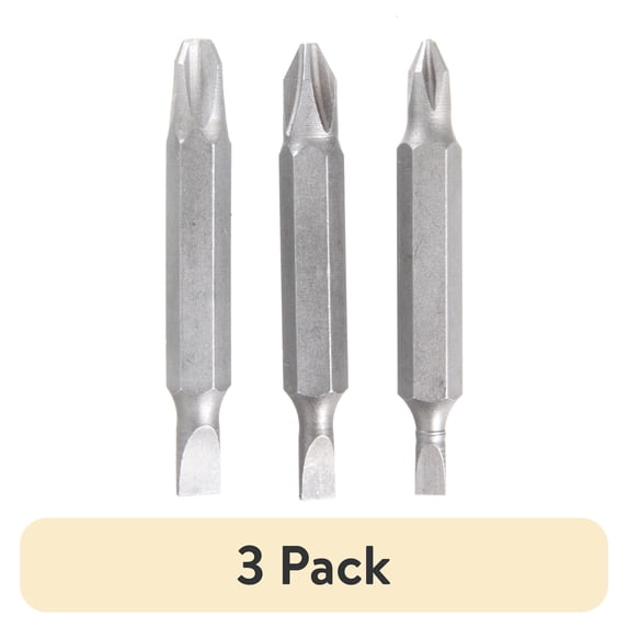(3 pack) Hyper Tough 3-Pack 2 inch Double End Phillips Screwdriver Bits ...