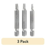 (3 pack) Hyper Tough 3 pack 2-Inch Star Drive Screwdriver Bits Set, Steel, AU85041K