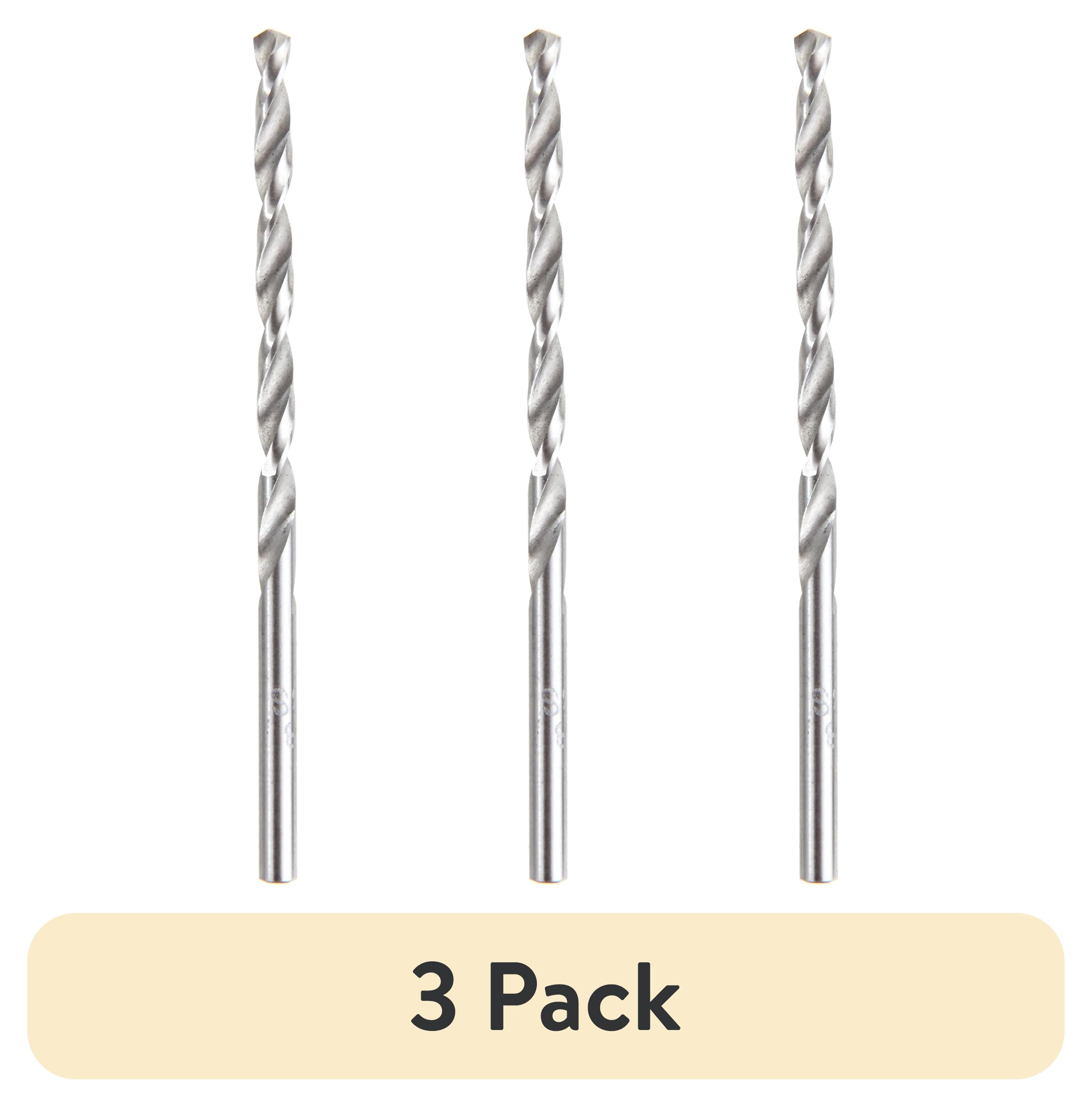 (3 pack) Hyper Tough 3-Piece 1/8 inch Hss Material Roll Forged Drill Bits AU00044K, New Condition
