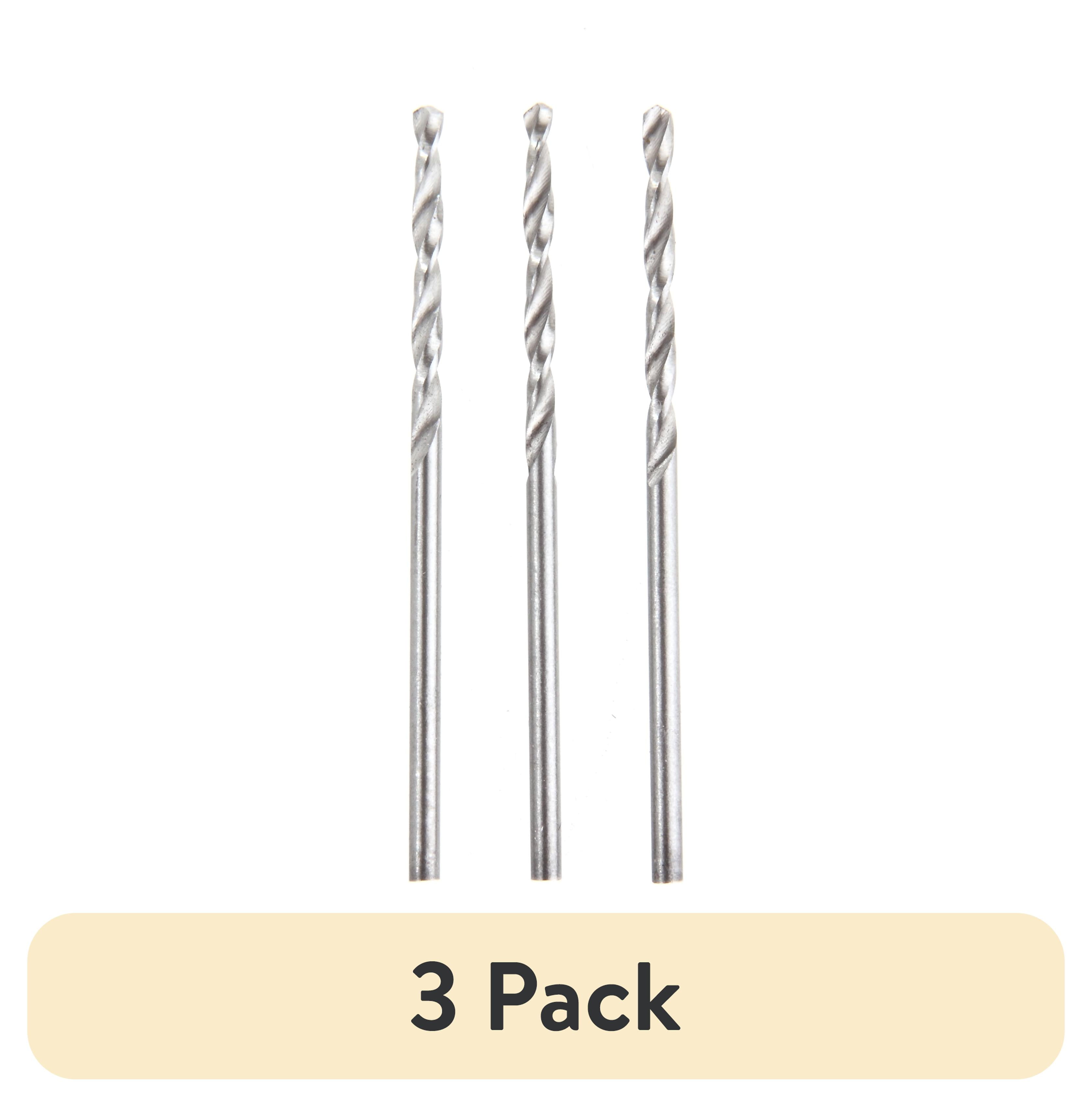 (3 pack) Hyper Tough 3-Piece 5/64 inch Hss Roll Forged Drill Bits, Hss Material, AU00041K