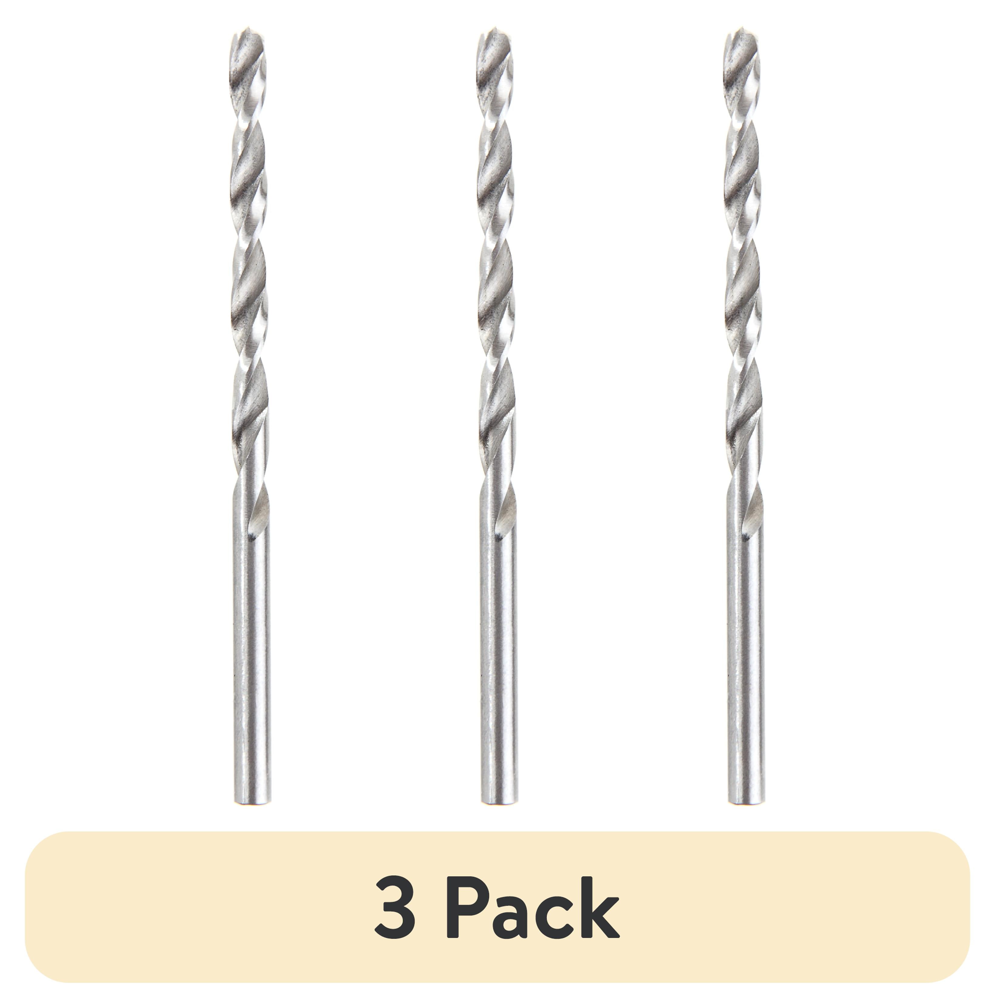 (3 pack) Hyper Tough 3-Piece 9/64 inch Hss Roll Forged Drill Bits, Hss Material, AU00045K