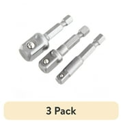 (3 pack) Hyper Tough 3-Piece Quick Connect Socket Adapter Set AU85043K, Socket Wrench and Set Type, New Condition