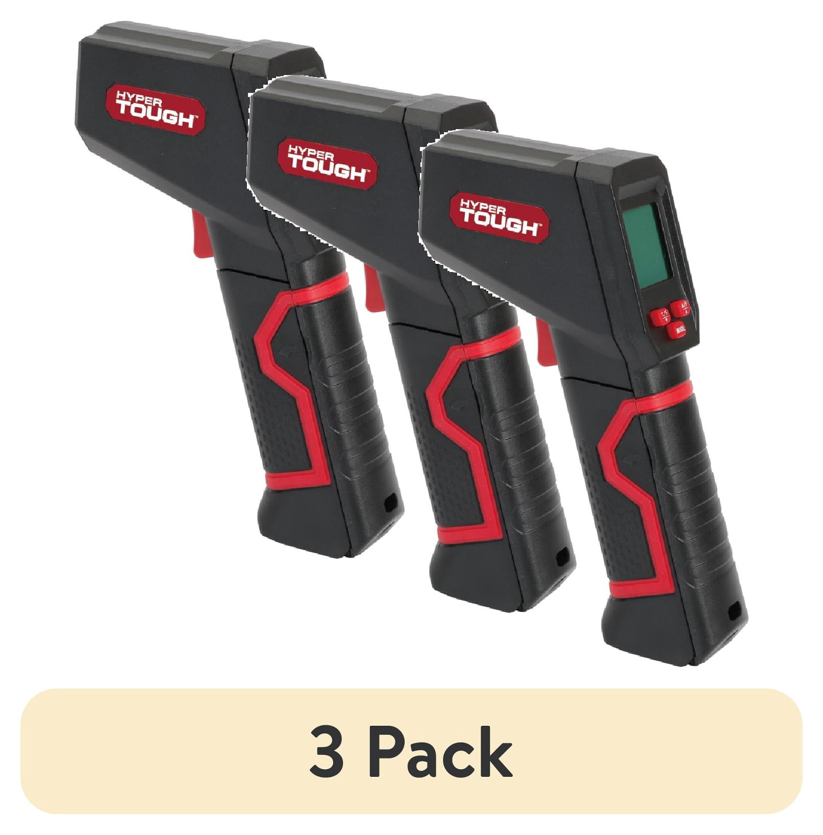 (3 pack) Hyper Tough Infrared Thermometer with Digital Display and Laser Targeting