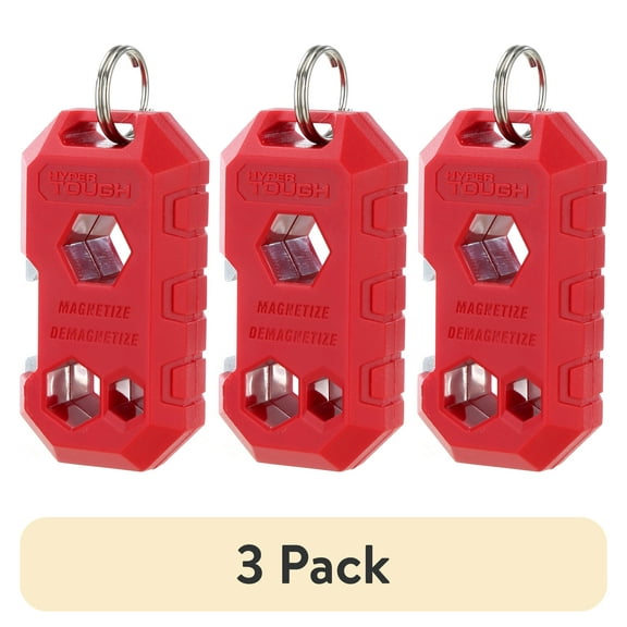 (3 pack) Hyper Tough Multifunction Magnetizer / Demagnetizer Tool with Ceramic Magnet