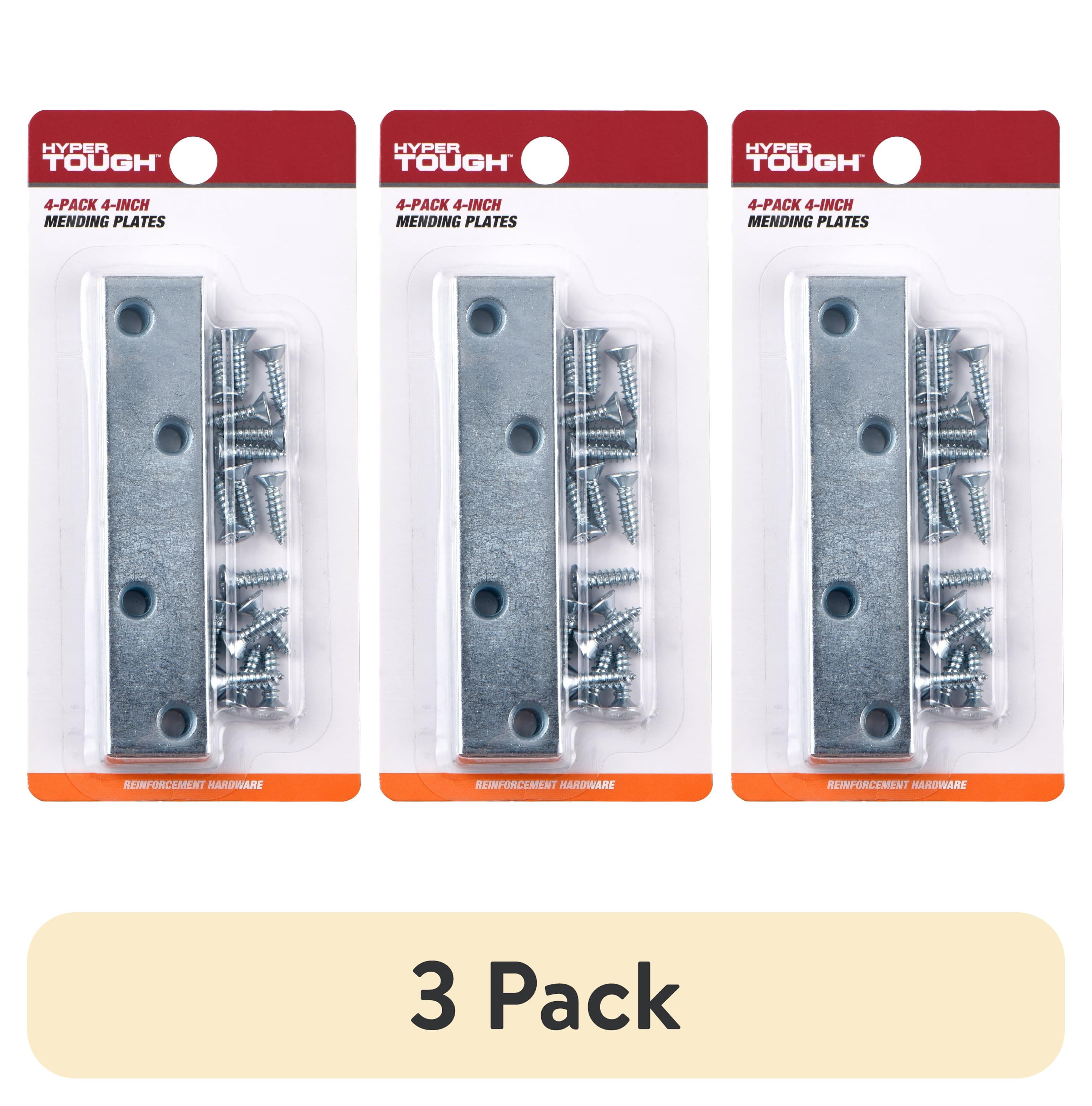 (3 pack) 4 in. Mending Plate, Zinc Plated (4 Pack)