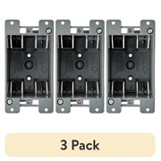 (3 pack) Hyper Tough PVC One-gang Box Receptacle Switch/Outlet Electrical Box TD35071Z, 4.25 in X 2.75 in X 2.25 in