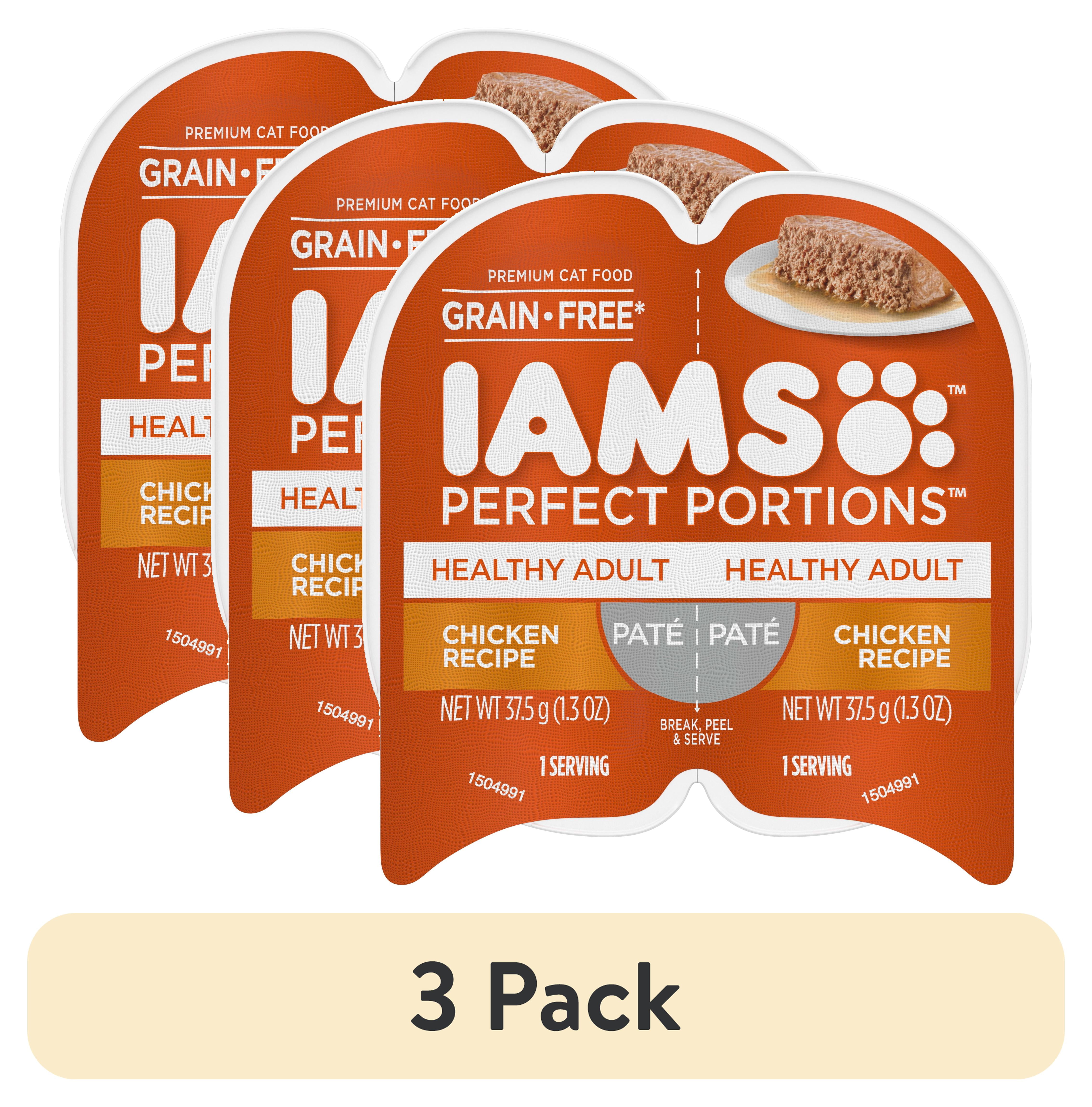 Iams Perfect Portions Healthy Adult Chicken Pate Wet Cat Food Tray Iams Perfect Portions Healthy Adult Chicken Pate Wet Cat Food Tray