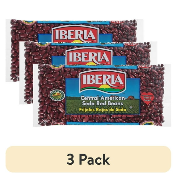 (3 pack) Iberia Central American Seda Red Beans 12 oz