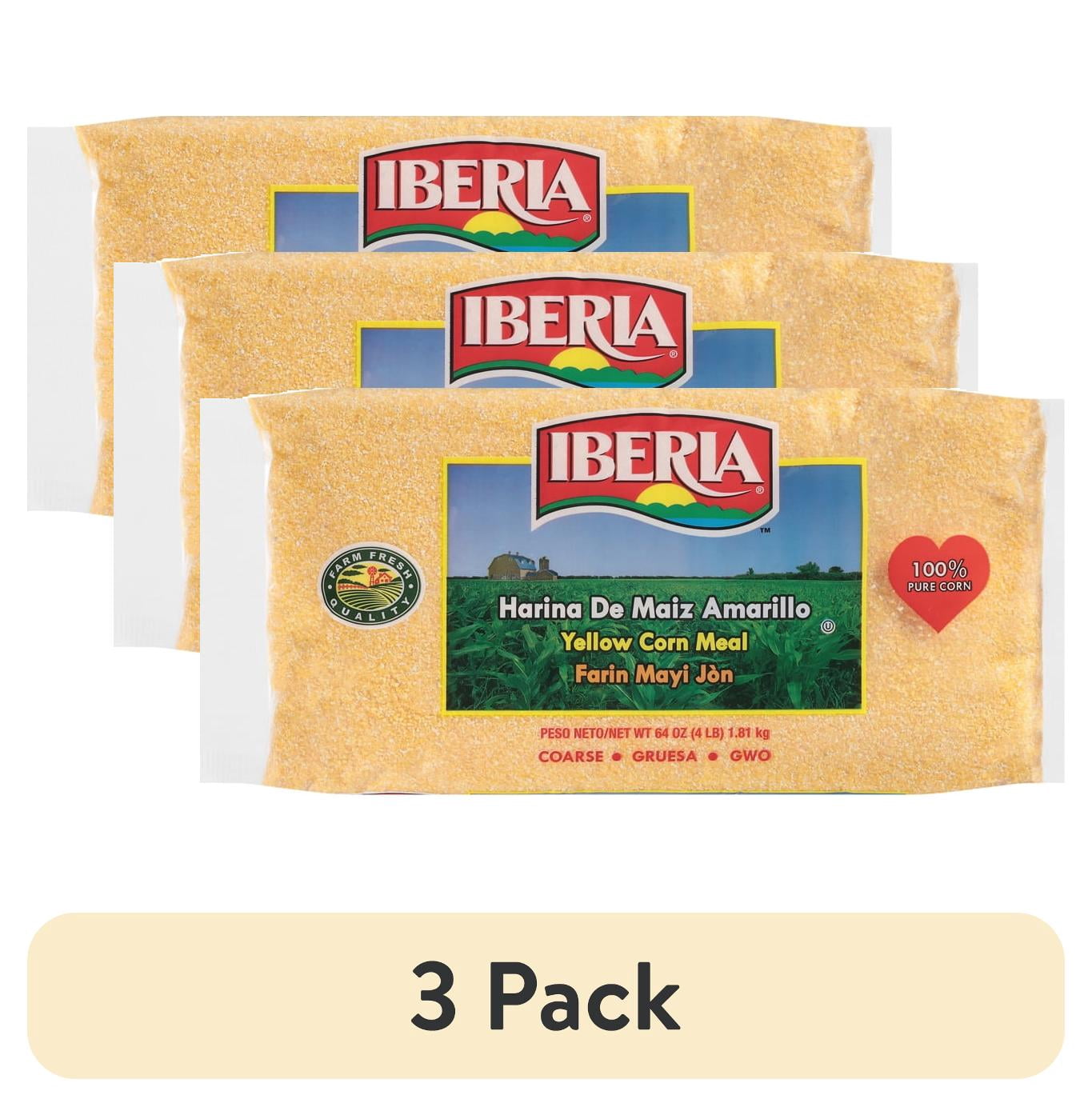 (3 pack) Iberia Coarse Yellow Corn Meal, 64 oz