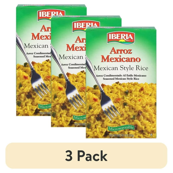 (3 pack) Iberia Mexican Style Rice 8 oz