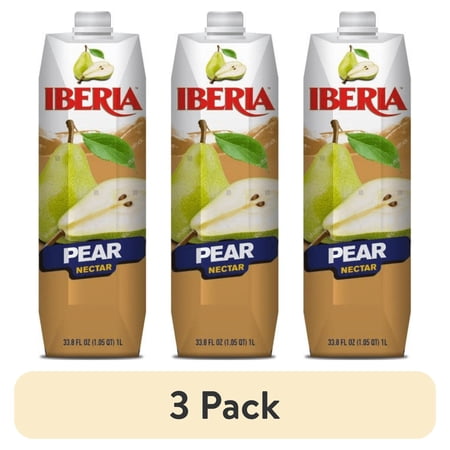 (3 pack) Iberia Pear Nectar, 33.8 oz