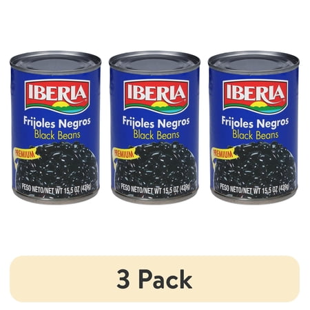 (3 pack) Iberia Premium Black Beans 15.5 oz