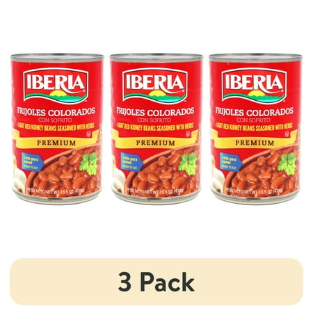 (3 pack) Iberia Red Kidney Beans In Sauce With Herbs, 15.5 Oz
