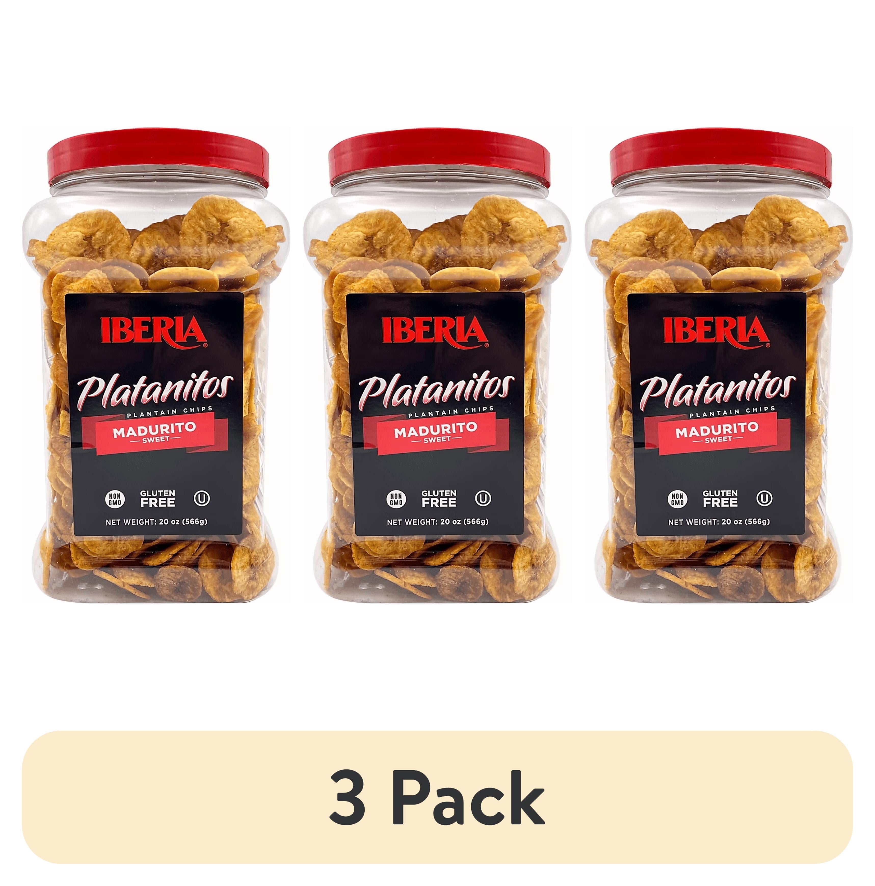 3 pack) Iberia Sweet Plantain Chips 20 oz - Walmart.com