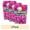 thumbnail image 1 of (3 pack) Ice Breakers Ice Cubes Raspberry Sorbet Sugar Free Chewing Gum, Bottle 3.24 oz, 40 Pieces, 1 of 10
