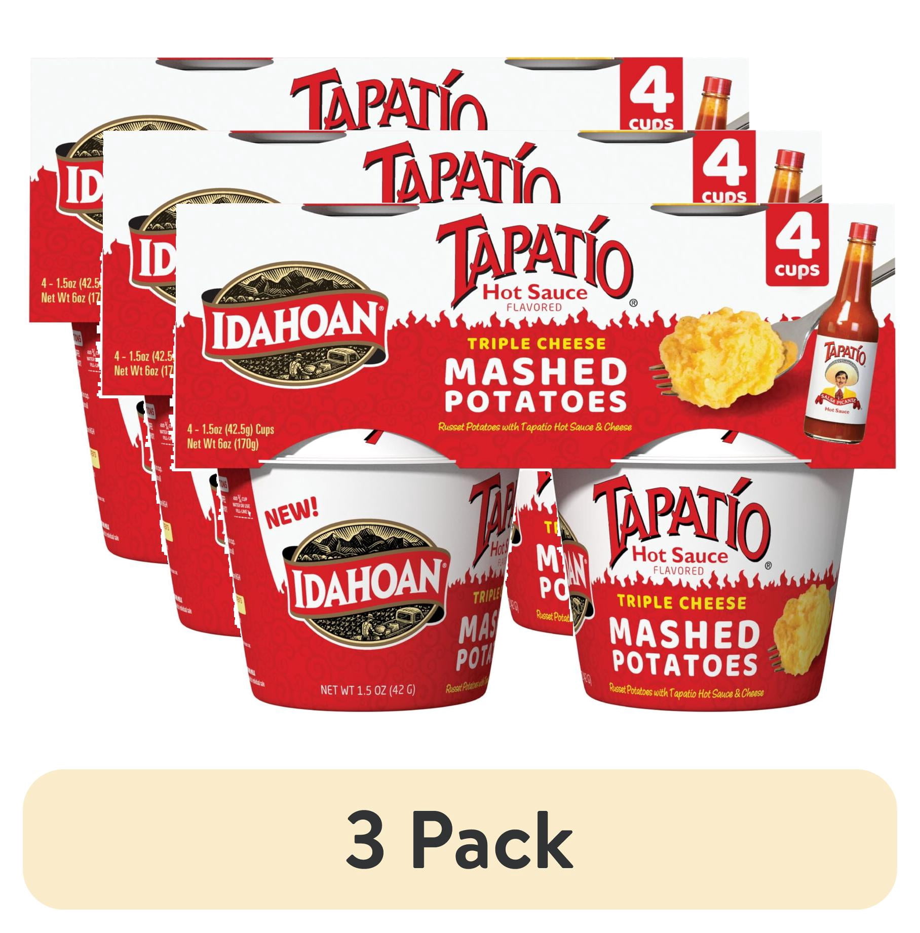 (3 pack) Idahoan Tapatio Mashed Potatoes, 6 oz, 4 Pack Cups