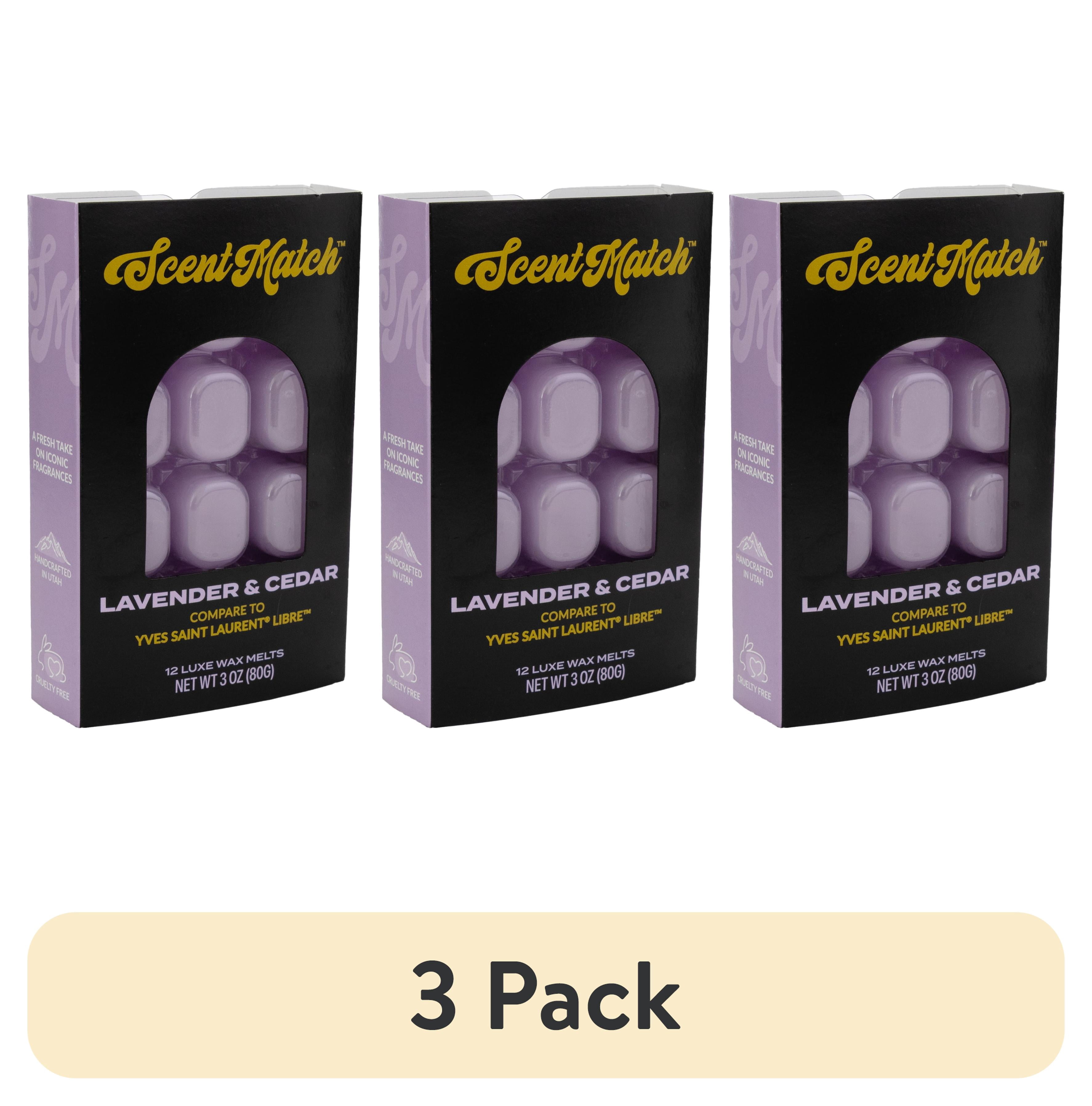 (3 pack) IllumiScents ScentMatch 3 oz Wax Melts Lavender & Cedar (compare to: Yves Saint Laurent - Libre)