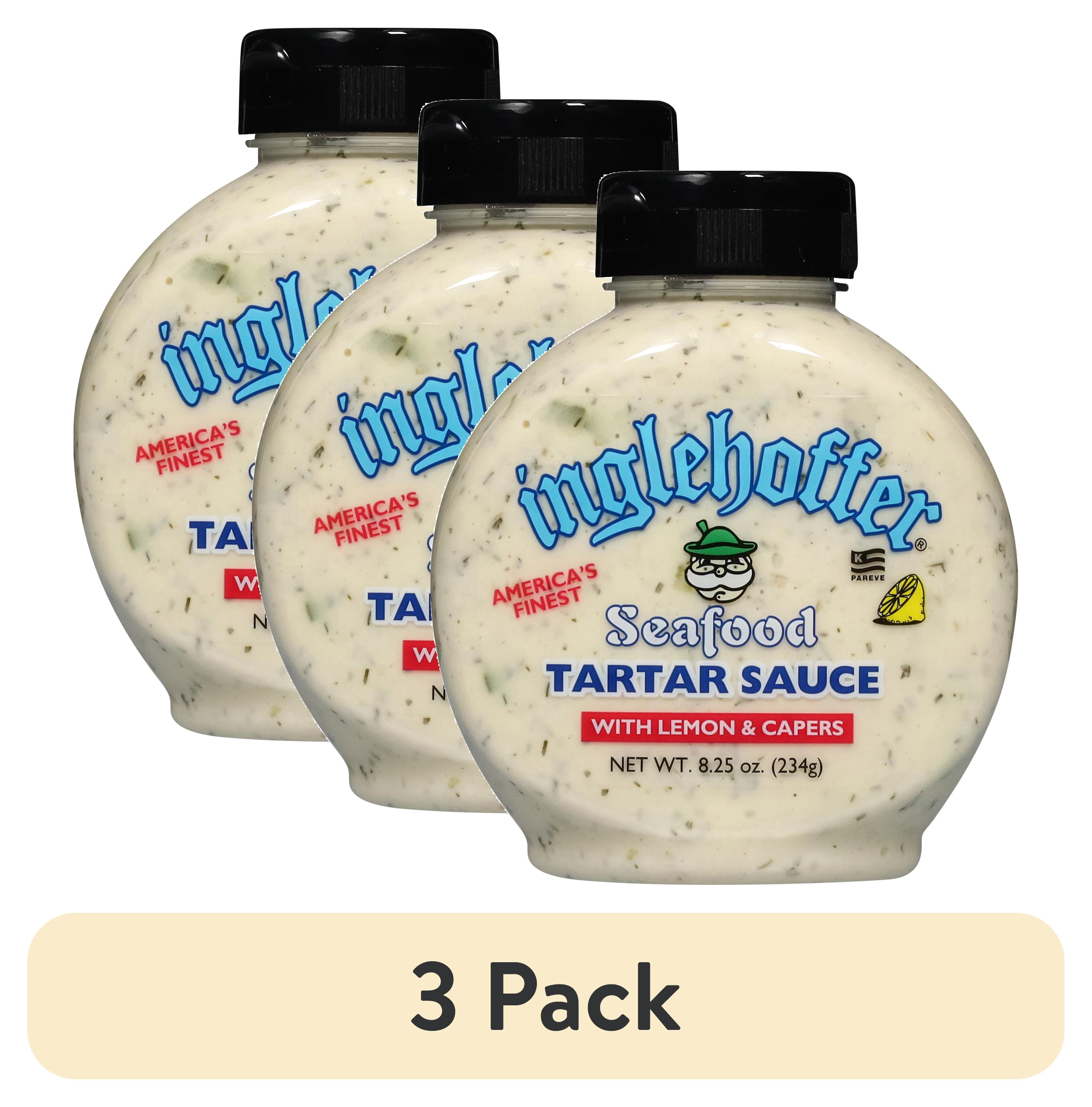 (3 pack) Inglehoffer Seafood Tartar Sauce, 8.25 oz Bottle