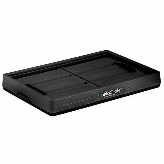 3-pack Instacrate Collapsible 12-gallon Storage Bin for Easy Storage (Black)