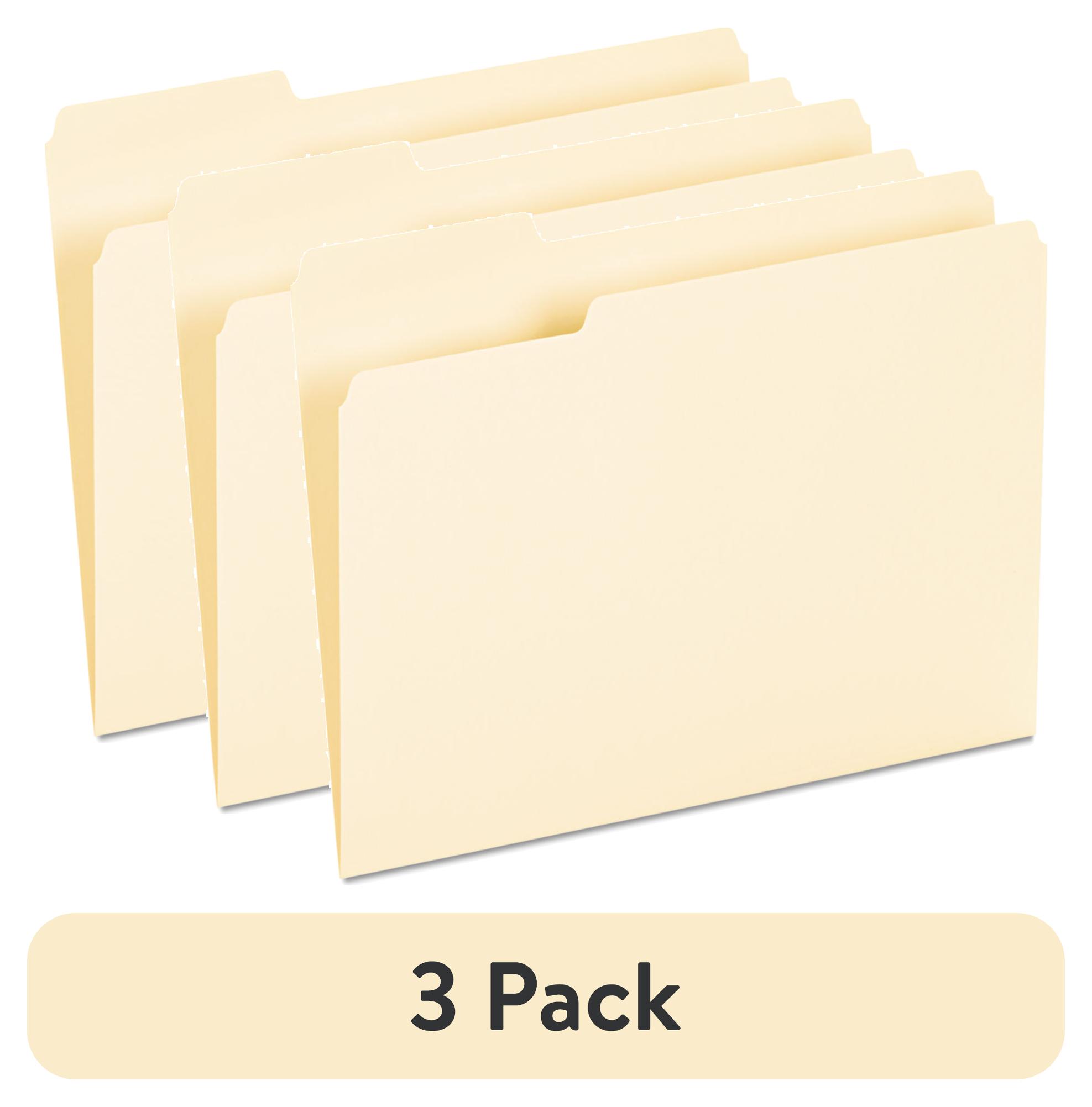 (3 pack) Universal® FOLDER,1/3LTRMLA,INTERIOR UNV12213 - Walmart.com