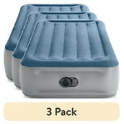 3 pack Intex 15 Twin Essential Rest Dura-Beam Airbed Mattress with Built-in Pump