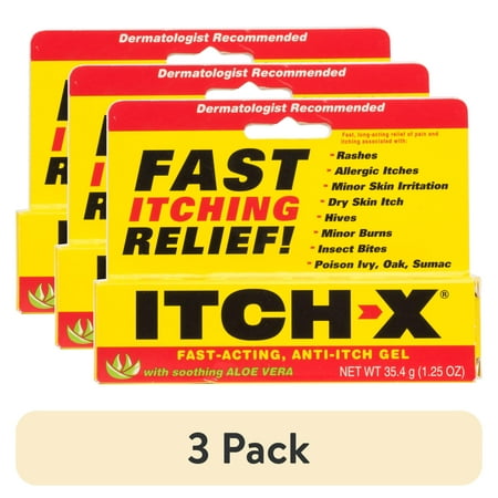 (3 pack) Itch-X Fast-Acting Anti-Itch Gel