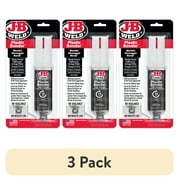 (3 pack) J-B Weld PlasticBonder Black Syringe Epoxy Adhesive 25 ml