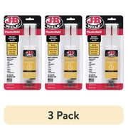 (3 pack) J-B Weld PlasticWeld Quick-Setting Epoxy Syringe - 25 ml, Clear