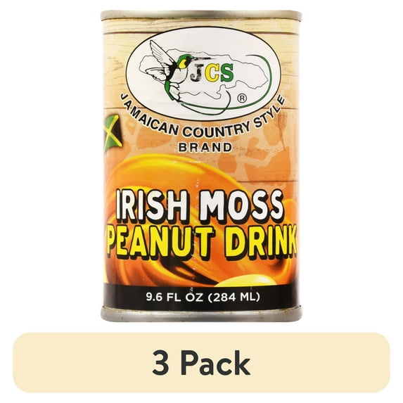 (3 pack) JCS Irishmoss Peanut Drink, 9.6 oz