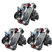 3 pack JOYROOM Motorcycle Phone Mount Bike Phone Holder, Auto Lock Adjustable Handlebar Phone Holder Mount for 4.7"-7" Cell Phones