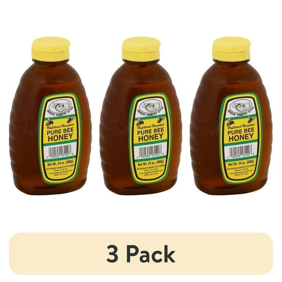 (3 pack) Jamaican Country Style Brand JCS Honey, 24 oz