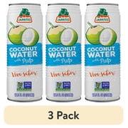 (3 pack) Jarritos Coconut Water With Pulp, 17.5 fl oz (520 ml) Can , 1 Count