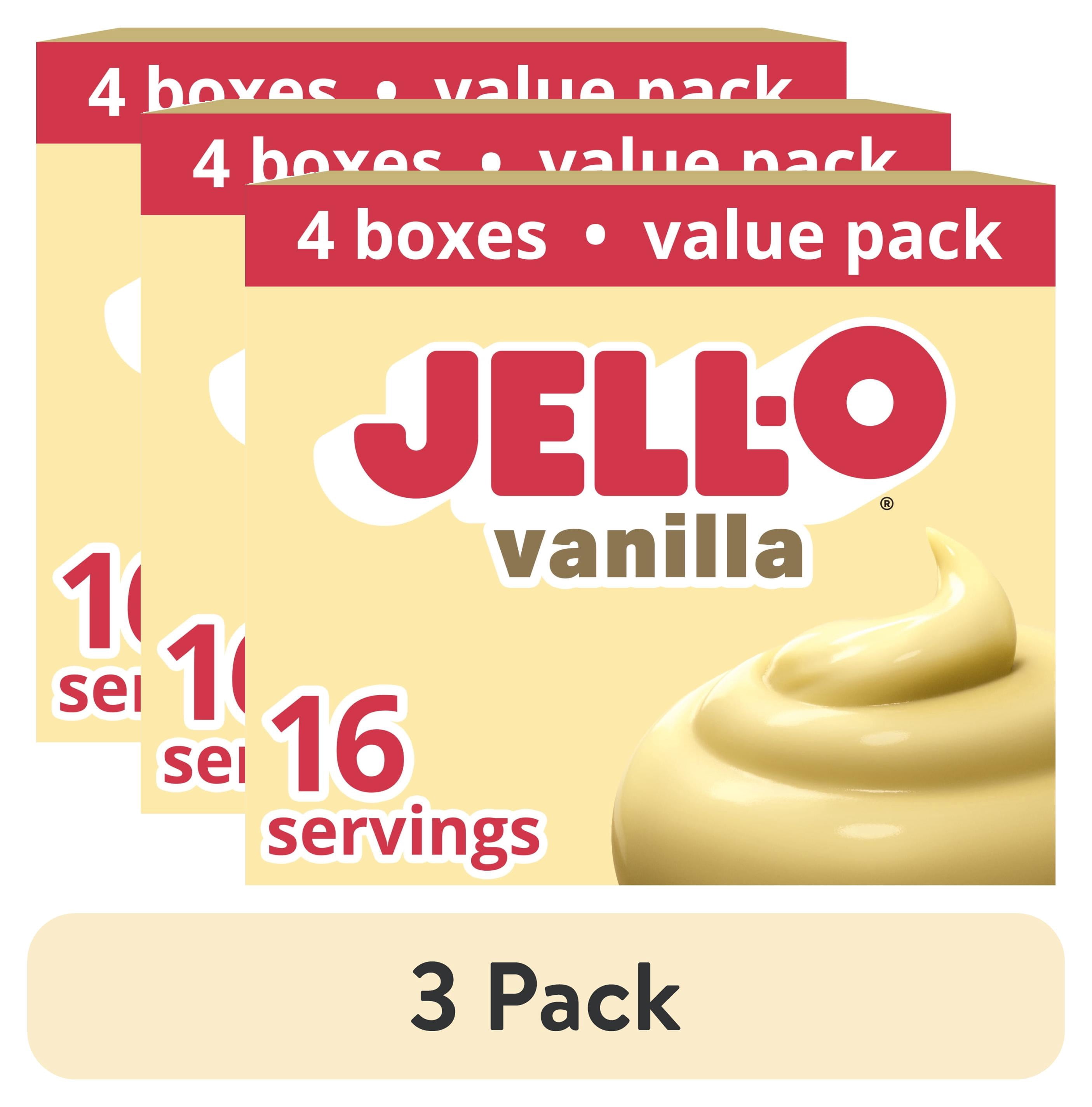 3 pack) Jell-O Vanilla Instant Pudding & Pie Filling Mix Value