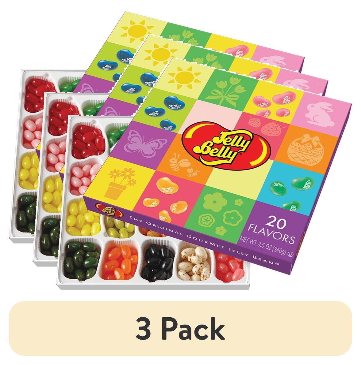 (3 pack) Jelly Belly 20-Flavor Assorted Jelly Bean Mix Spring Gift Box - 8.5 oz - Mother's Day Gift