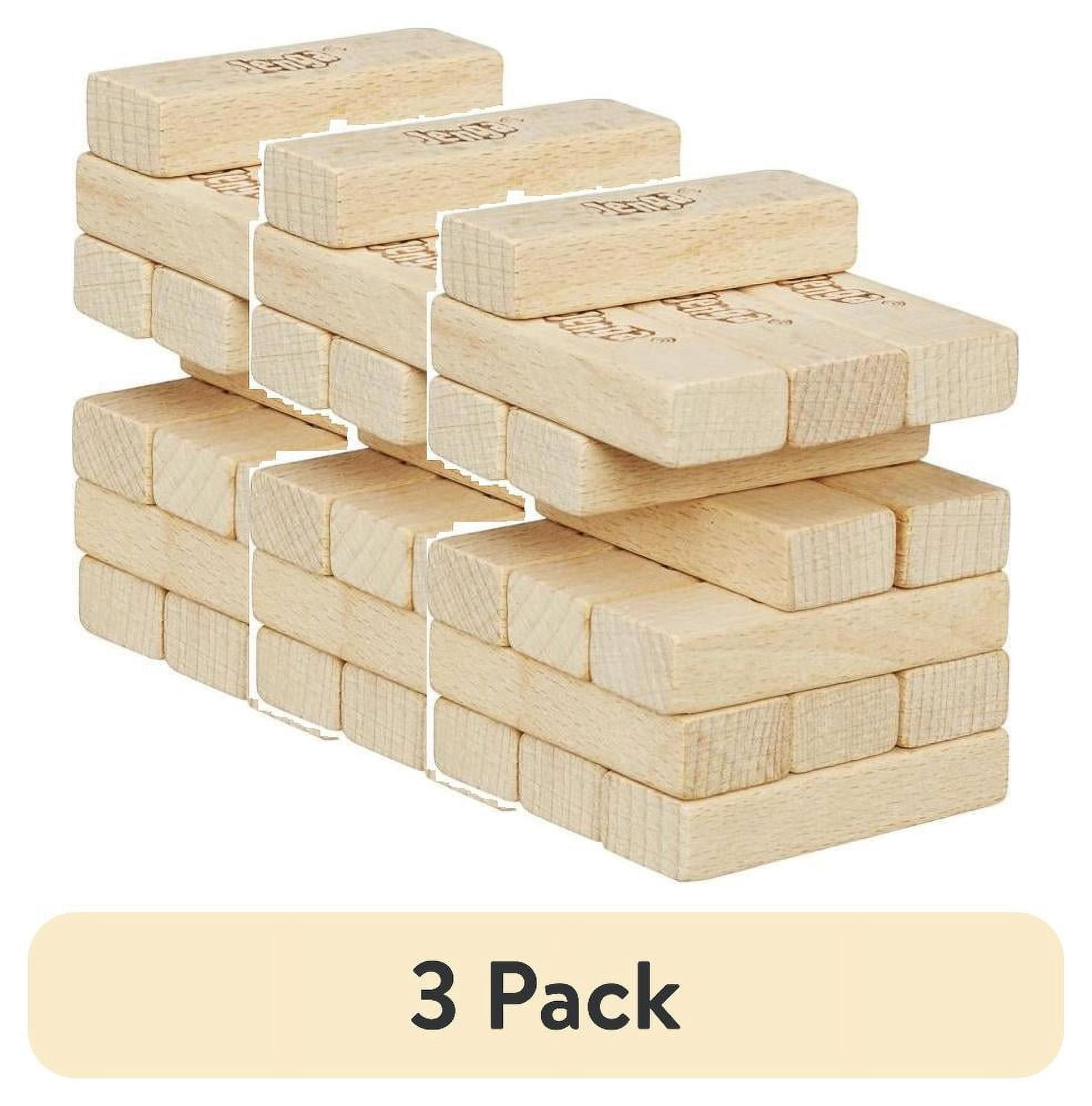 (3 pack) Jenga Mini Pocket Sized Block Stacking Board Game for Family ...