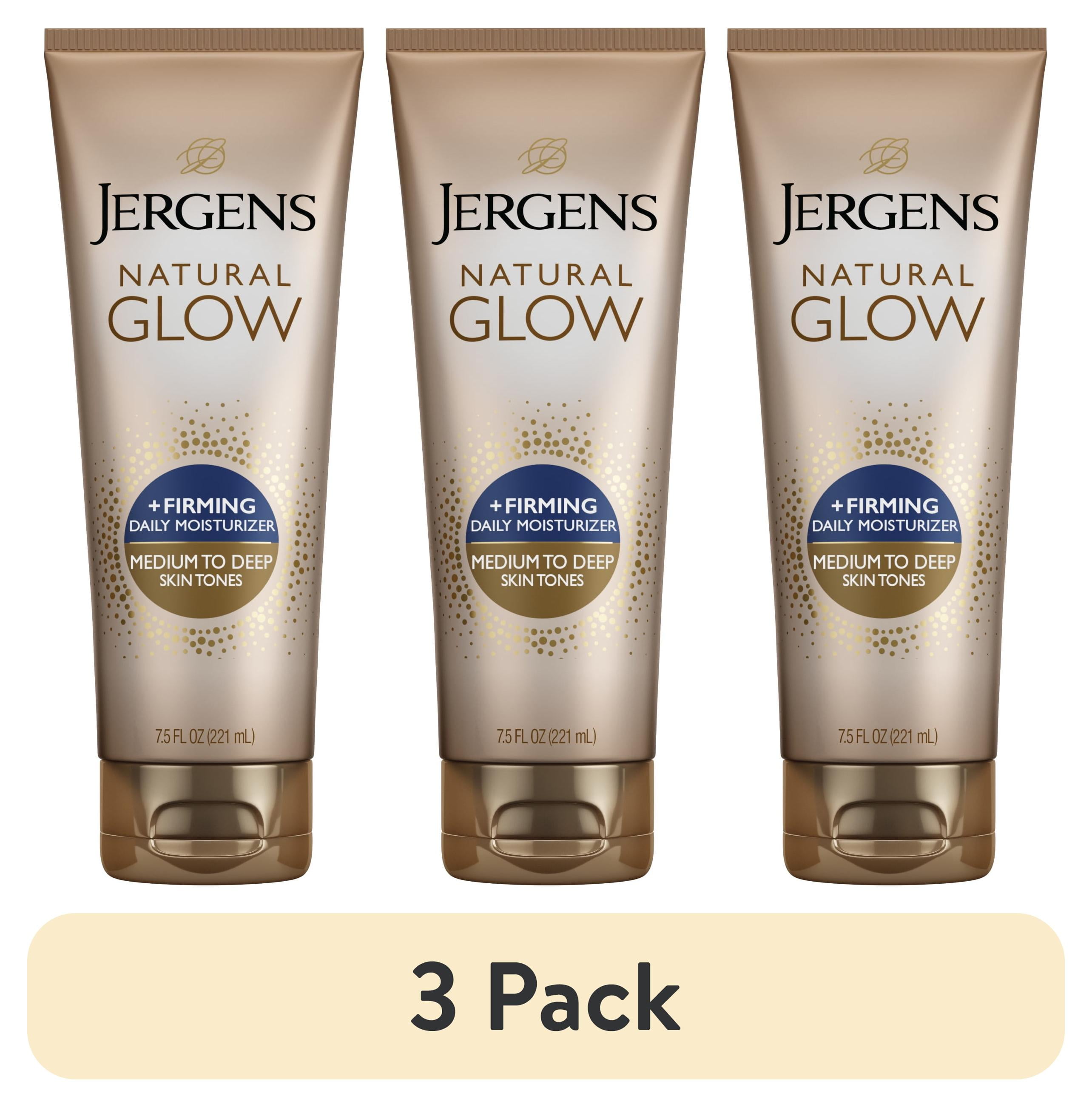 (3 pack) Jergens Natural Glow Firming Daily Moisturizer Medium to Tan ...