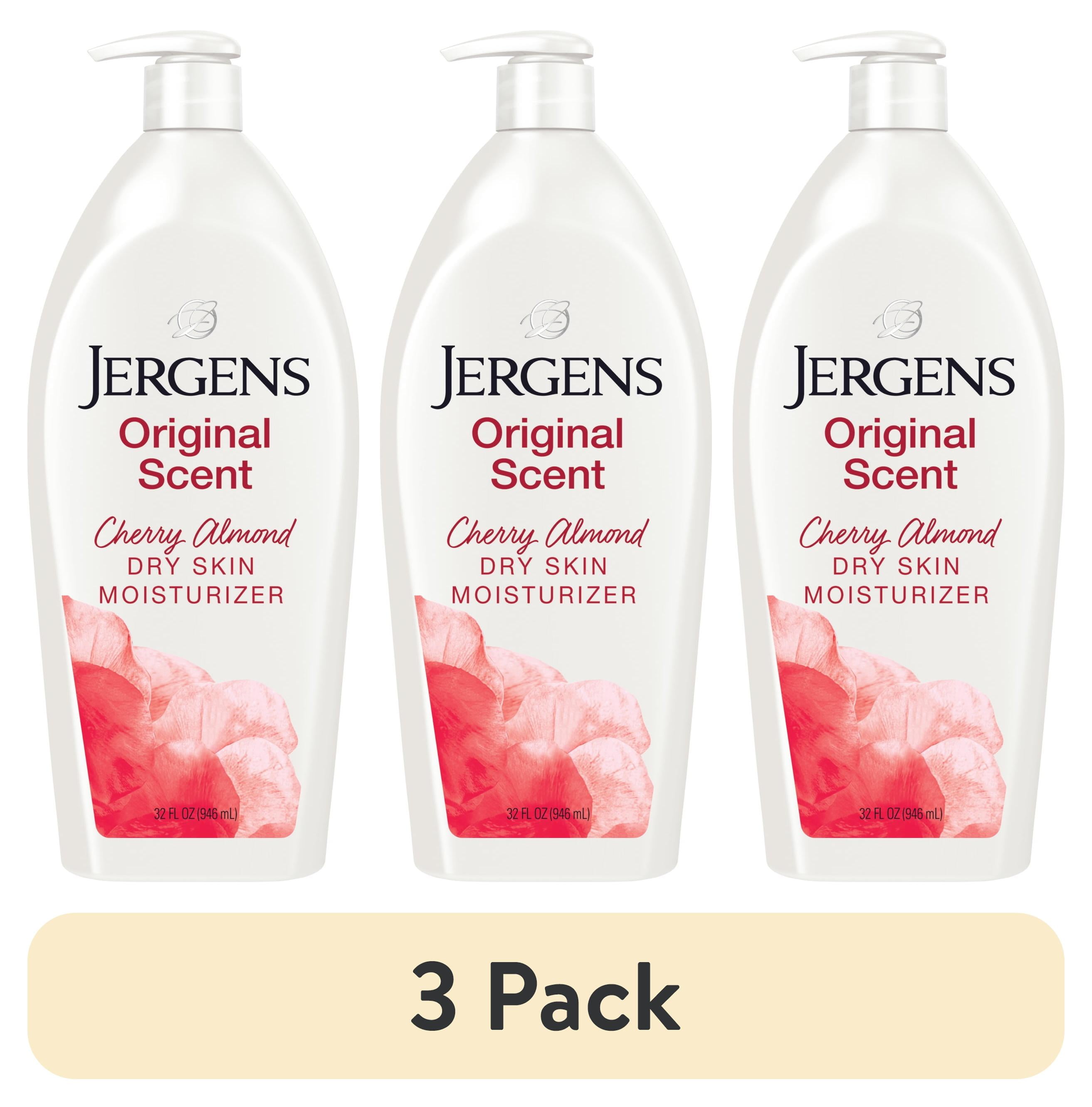 3 pack) Jergens Original Scent with Cherry Almond Body Lotion