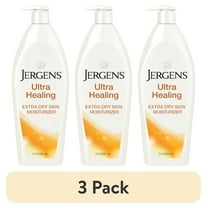(3 pack) Jergens Ultra Healing Hand and Body Lotion, Dry Skin Moisturizer, Vitamins C, E, B5, 21 oz