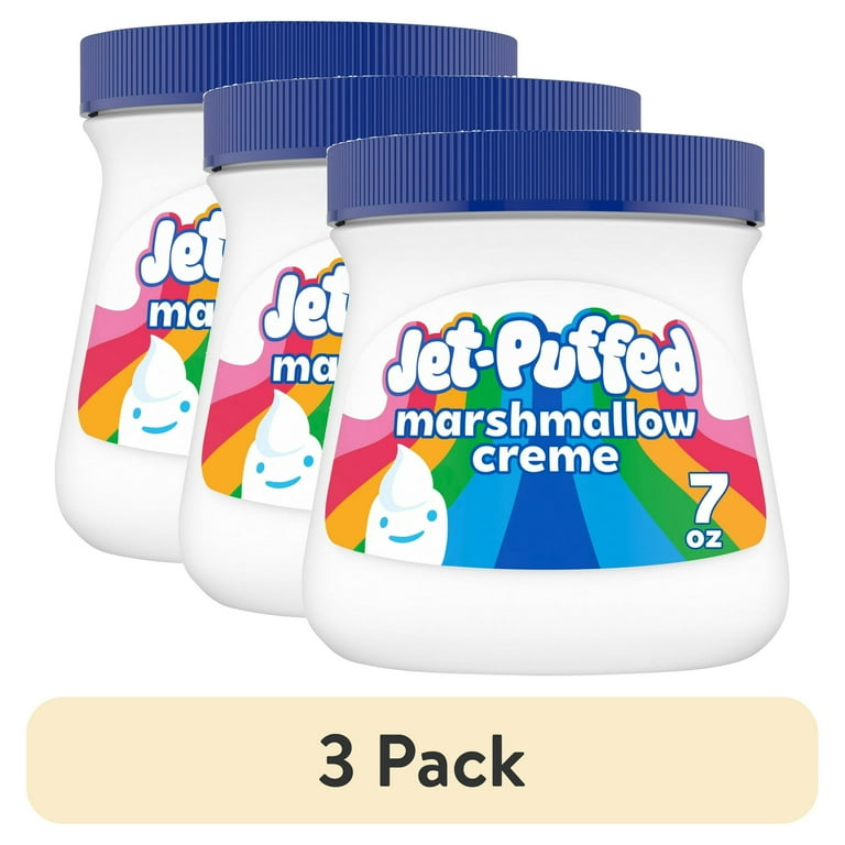 3 pack) Jet-Puffed Marshmallow Creme, 7 oz Jar - Walmart.com