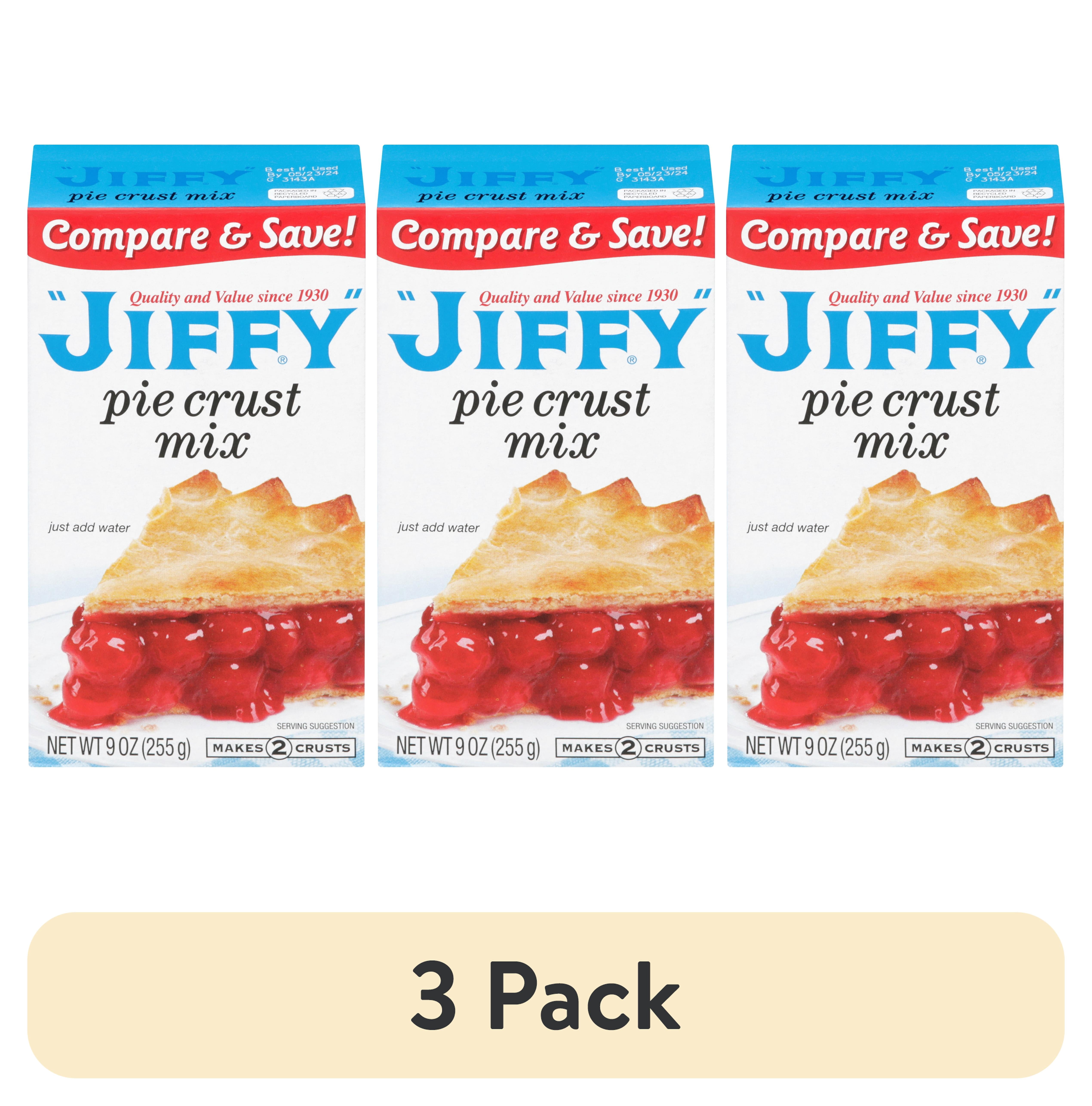 (3 pack) "JIFFY" Pie Crust Mix, 9 oz Box