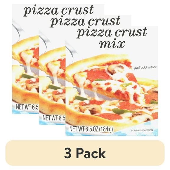 (3 pack) Jiffy Pizza Crust, Dry Mix, 6.5 oz Box