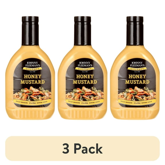 (3 pack) Johnnys Johnny Fleemans Salad Dressing & Dipping Sauce, 32 oz