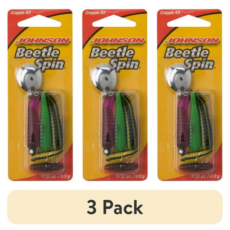 pack) Johnson Beetle Spin Crappie Buster Fishing Bait Kit