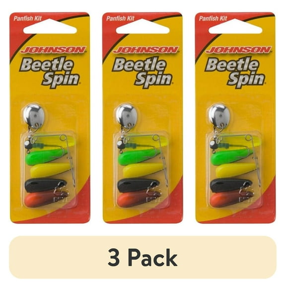 (3 pack) Johnson Beetle Spin Panfish Buster Fishing Lures, 7-Piece Assortment 1 in
