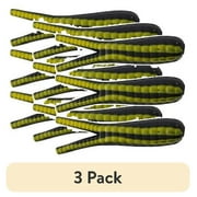 3 pack Johnson Original Beetle Spin Fishing Lure, Black/Yellow Stripe, 1.5 in