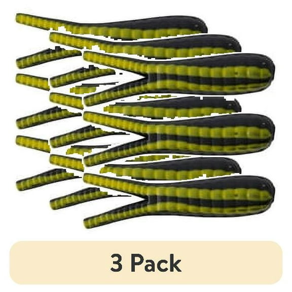 (3 pack) Johnson Original Beetle Spin Fishing Lure, Black/Yellow Stripe, 1.5 in