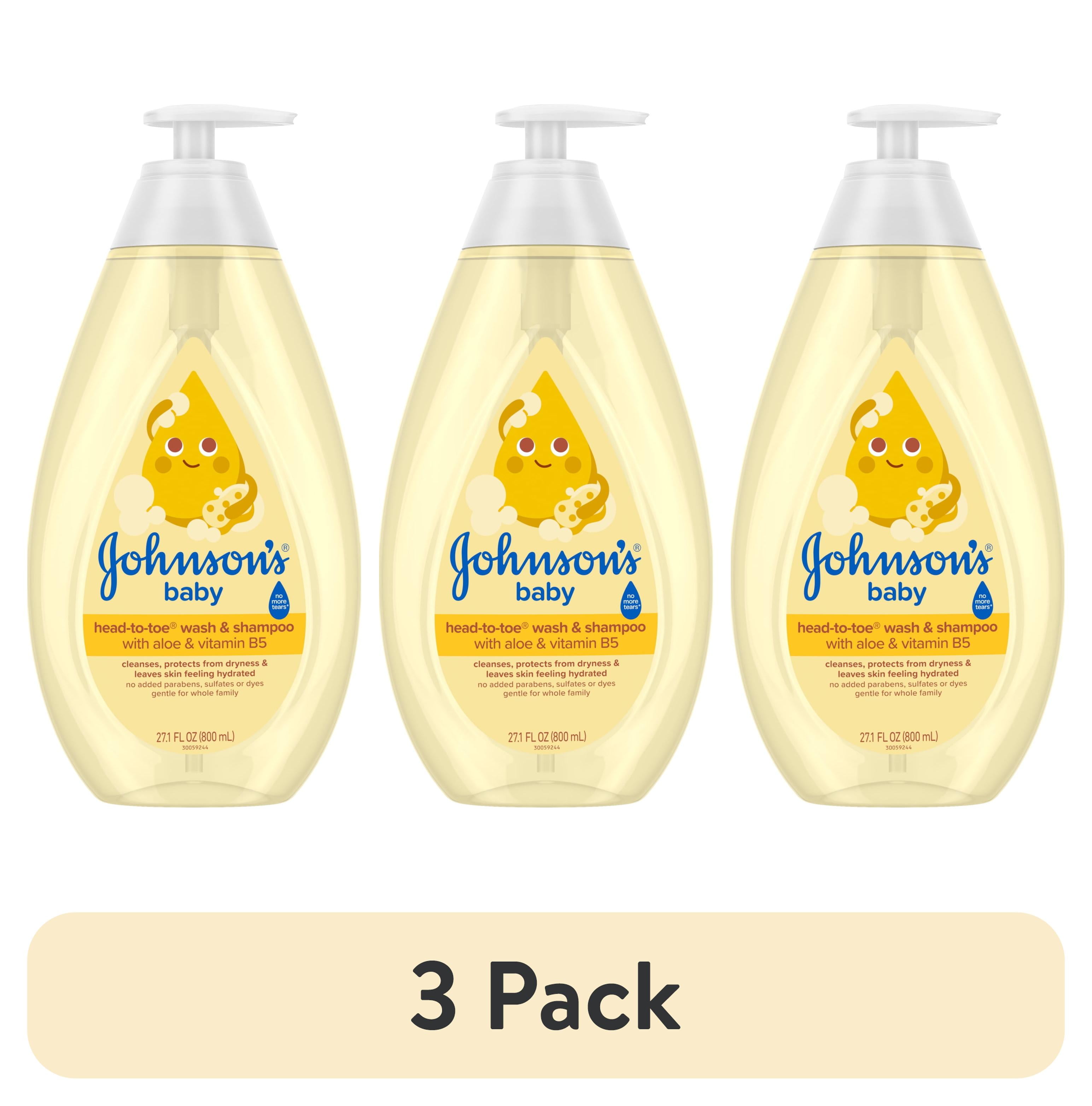 pack) Johnson's Tear-Free Head-To-Toe Baby Body Wash Shampoo